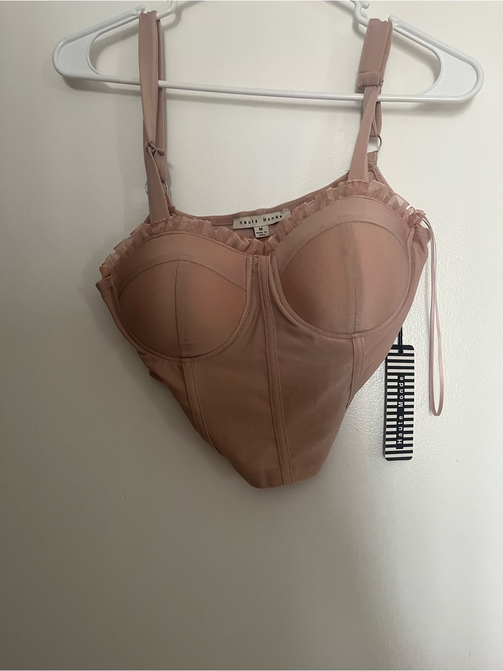 Haute Monde Blush Pink Corset Bralette
